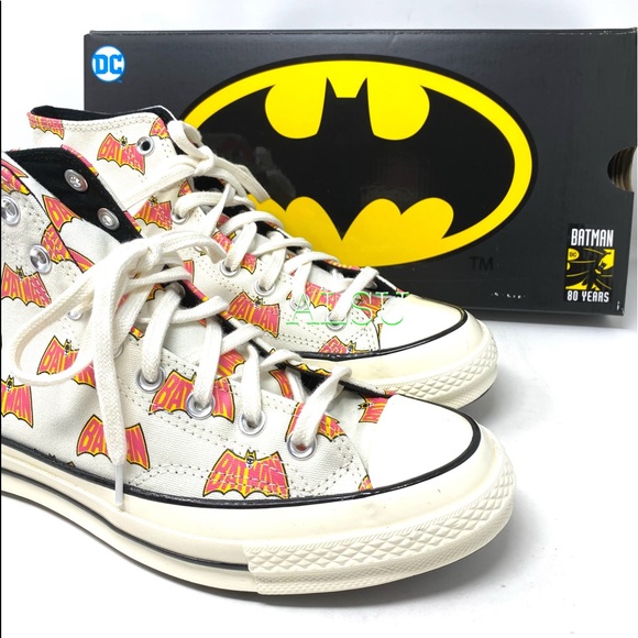 Converse & DC Batman Chuck 70 High Canvas Egret M - Picture 4 of 12